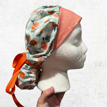 Load image into Gallery viewer, Pink Oranges Bouffant Scrub Cap