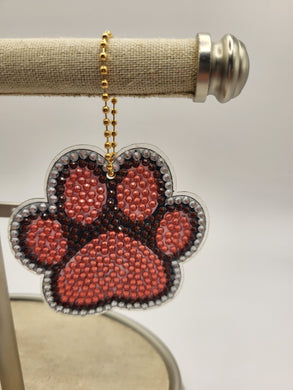 Paw Print Keychain