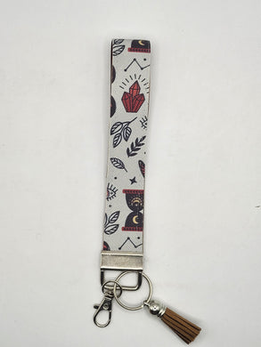 Ouija and Crystals Print Wristlet