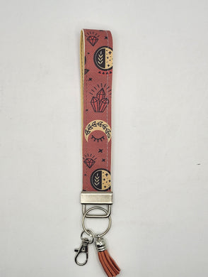 Ouija and Crystals Print Wristlet