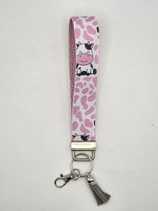 Cow Print Wristlet