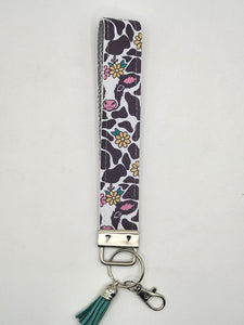 Cow Print Wristlet