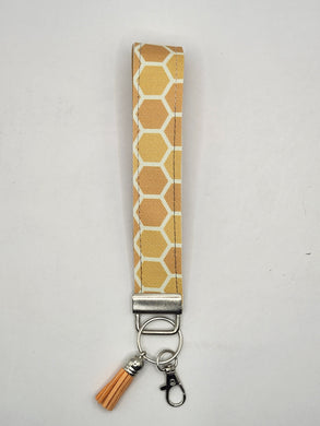 Bee Honeycomb Print Wristlet