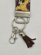 Load image into Gallery viewer, Sunflower &amp; Bee Print Wristlet