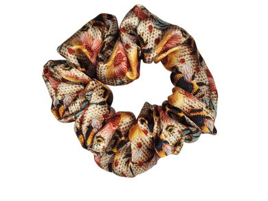 Flower Bees Satin Scrunchie