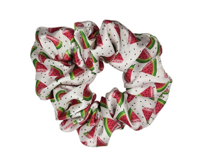 Watermelon Satin Scrunchie