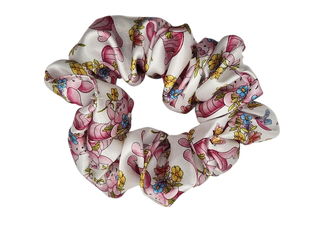 Piglet Satin Scrunchie