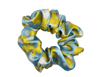 Rubber Duckies Satin Scrunchie