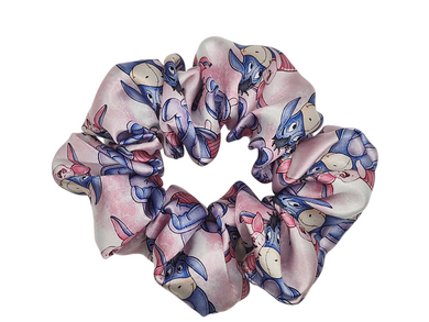 Piglet & Eyore Satin Scrunchie