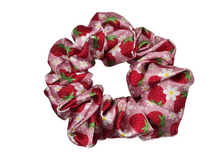 Load image into Gallery viewer, Strawberries Satin Scrunchie