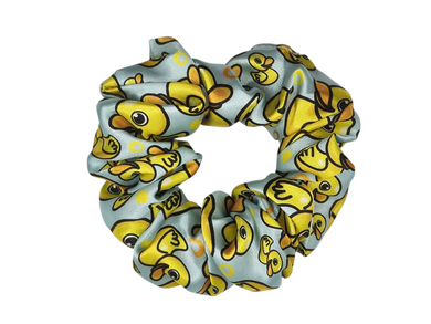 Rubber Duckie Design Satin Scrunchie