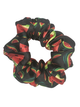 Load image into Gallery viewer, Watermelon Design Satin Scrunchie