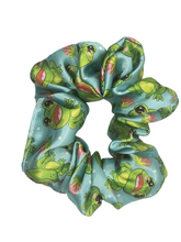 Load image into Gallery viewer, Frog Design Satin Scrunchie