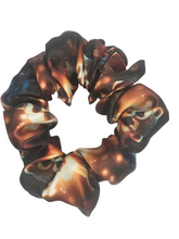 Load image into Gallery viewer, Reading Raccoons Design Satin Scrunchie