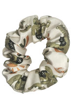 Load image into Gallery viewer, Rainbow Alligators Design Satin Scrunchie