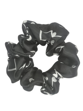 Load image into Gallery viewer, Music Notes Design Satin Scrunchie