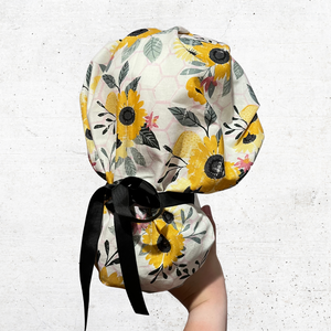 Sunflowers Bouffant Scrub Cap