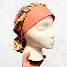 Load image into Gallery viewer, Pink Retro Bouffant Scrub Cap