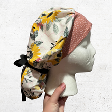 Load image into Gallery viewer, Sunflowers Bouffant Scrub Cap