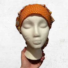 Load image into Gallery viewer, Orange Retro Bouffant Scrub Cap