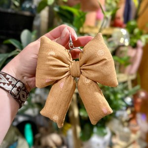 Sunny Puffy Bow Keychain
