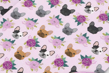 Load image into Gallery viewer, Frenchie Dog Satin Scrunchie