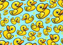 Load image into Gallery viewer, Rubber Duckie Design Satin Scrunchie