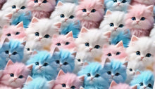 Load image into Gallery viewer, Cat Faces Satin Scrunchie