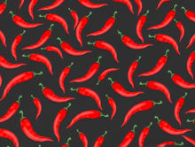Load image into Gallery viewer, Chili Peppers Design Satin Scrunchie