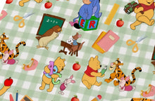 Load image into Gallery viewer, Back to School Pooh Satin Scrunchie