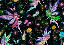 Load image into Gallery viewer, Faries Design Satin Scrunchie