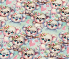 Load image into Gallery viewer, Koala Bear Design Satin Scrunchie