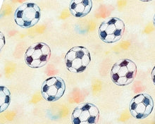 Load image into Gallery viewer, Soccer Design Satin Scrunchie