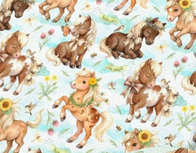 Load image into Gallery viewer, Ponies Design Satin Scrunchie