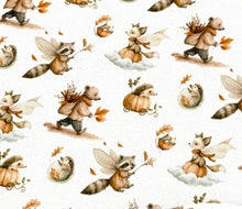 Load image into Gallery viewer, Woodland Animals Design Satin Scrunchie
