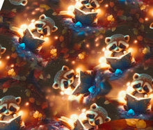 Load image into Gallery viewer, Reading Raccoons Design Satin Scrunchie