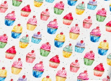 Load image into Gallery viewer, Cupcakes Design Satin Scrunchie