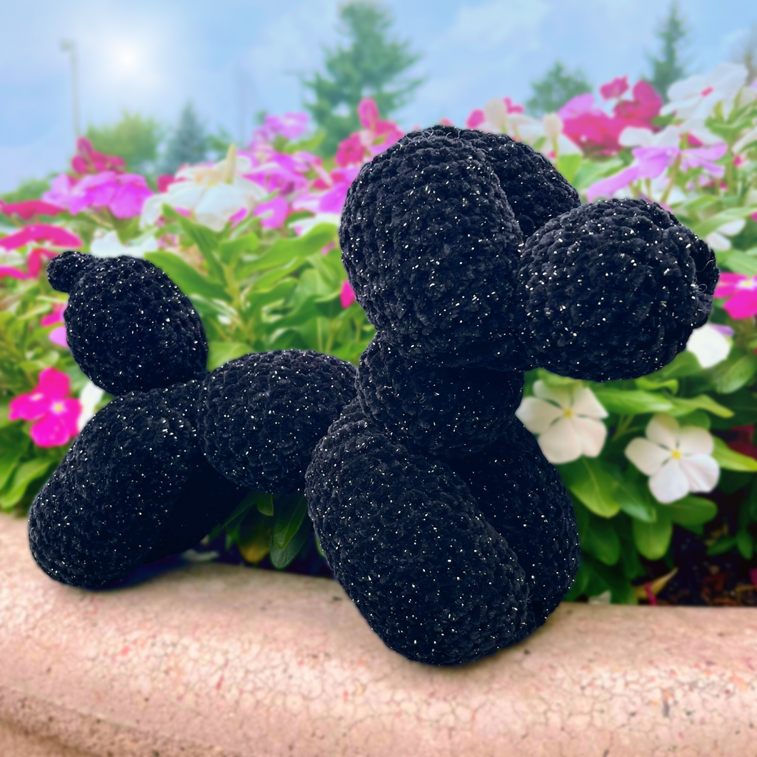 CUSTOM Small Sparkle Velvet Balloon Dog