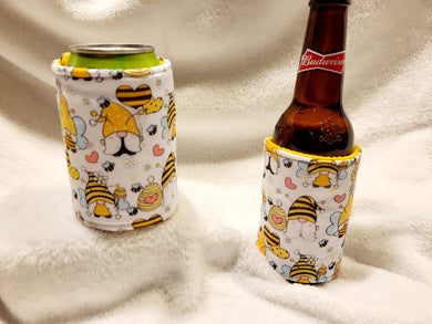 Gnome Bees Can or Bottle Koozie