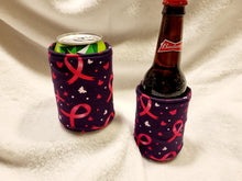 Load image into Gallery viewer, Breast Cancer Awareness Can or Bottle Koozie