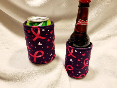 Breast Cancer Awareness Can or Bottle Koozie