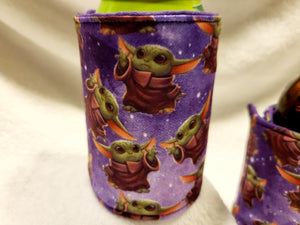 Purple Grogu Can or Bottle Koozie