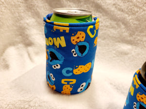 Cookie Monster Can or Bottle Koozie