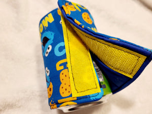 Cookie Monster Can or Bottle Koozie