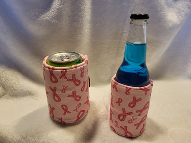 Breast Cancer Awareness Can or Bottle Koozie