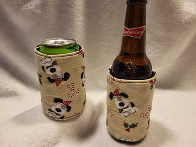 Christmas Dog Can or Bottle Koozie