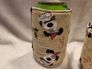 Christmas Dog Can or Bottle Koozie