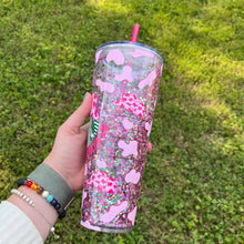 Load image into Gallery viewer, Pink Cowgirl Starbucks Snow Globe Tumbler
